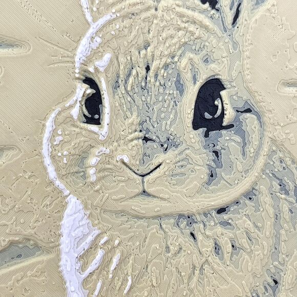 Bunny Wall Art, Bunny on the Beach Wall Art, Rabbit Wall Art - Picture 2 of 10